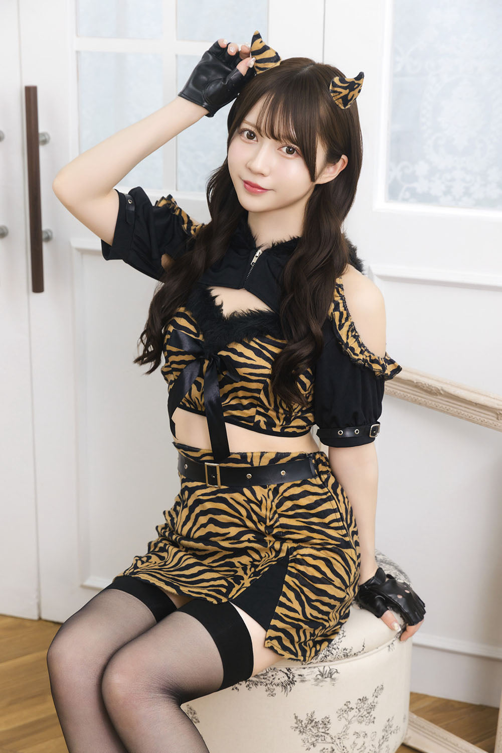 New] コスプレ 節分 INAZUMA鬼girl クールフーディ レディース