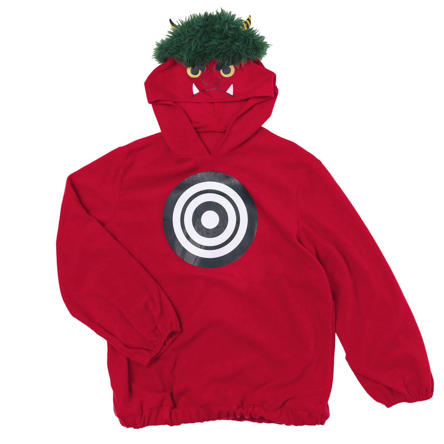 [New] コスプレ小物 節分 的当て鬼パーカー ユニセックス フリーサイズ レッド【クリアストーン】