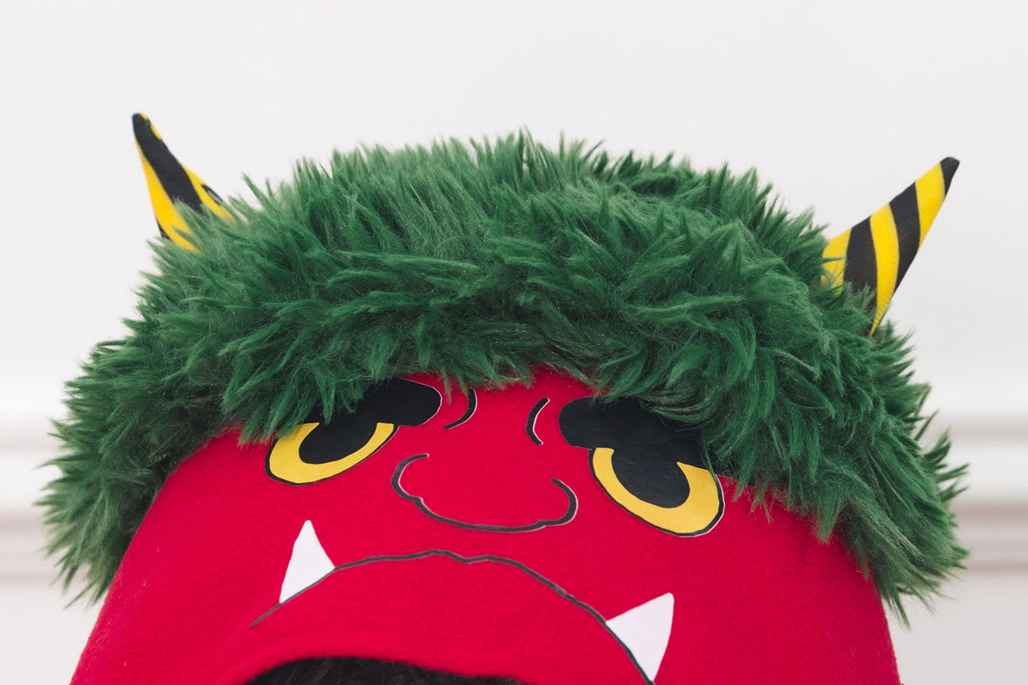 [New] コスプレ小物 節分 的当て鬼パーカー ユニセックス フリーサイズ レッド【クリアストーン】