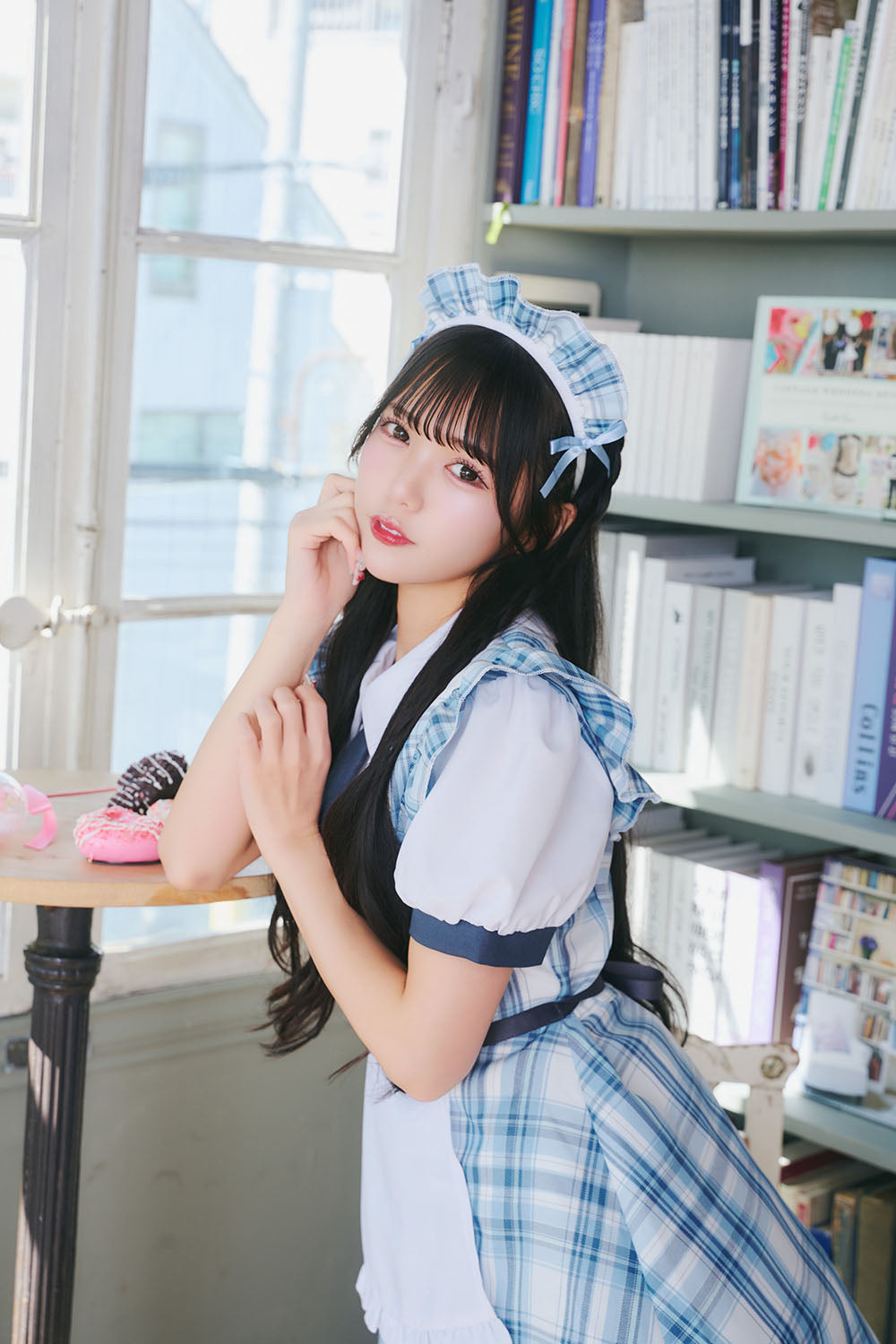 [New] 《JamsCollection着用》コスプレ ホワイトデー パティスリーメイド レディース フリーサイズ ブルー【クリアストーン】♡