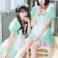 [New] 《JamsCollection着用》コスプレ ホワイトデー チョコミントメイド レディース フリーサイズ グリーン【クリアストーン】♡