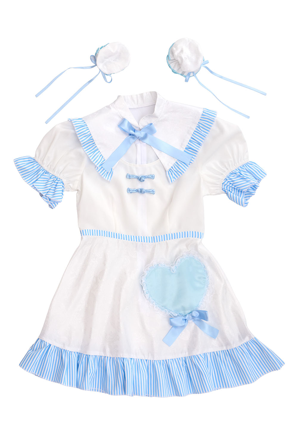 [New] 《JamsCollection着用》コスプレ ホワイトデー キャンディハートチャイナ レディース フリーサイズ ブルー【クリアストーン】♡