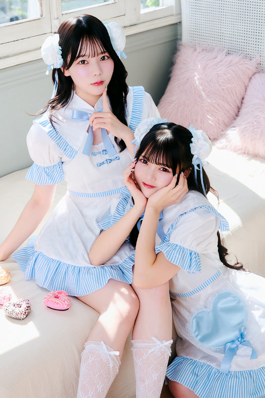 [New] 《JamsCollection着用》コスプレ ホワイトデー キャンディハートチャイナ レディース フリーサイズ ブルー【クリアストーン】♡