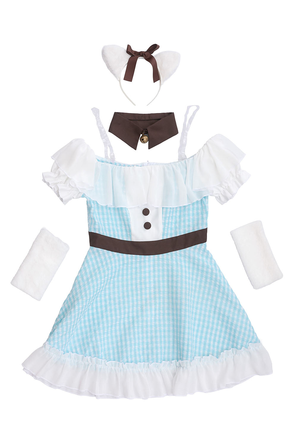 [New] 《JamsCollection着用》コスプレ ホワイトデー ラムネキャット レディース フリーサイズ グリーン【クリアストーン】♡