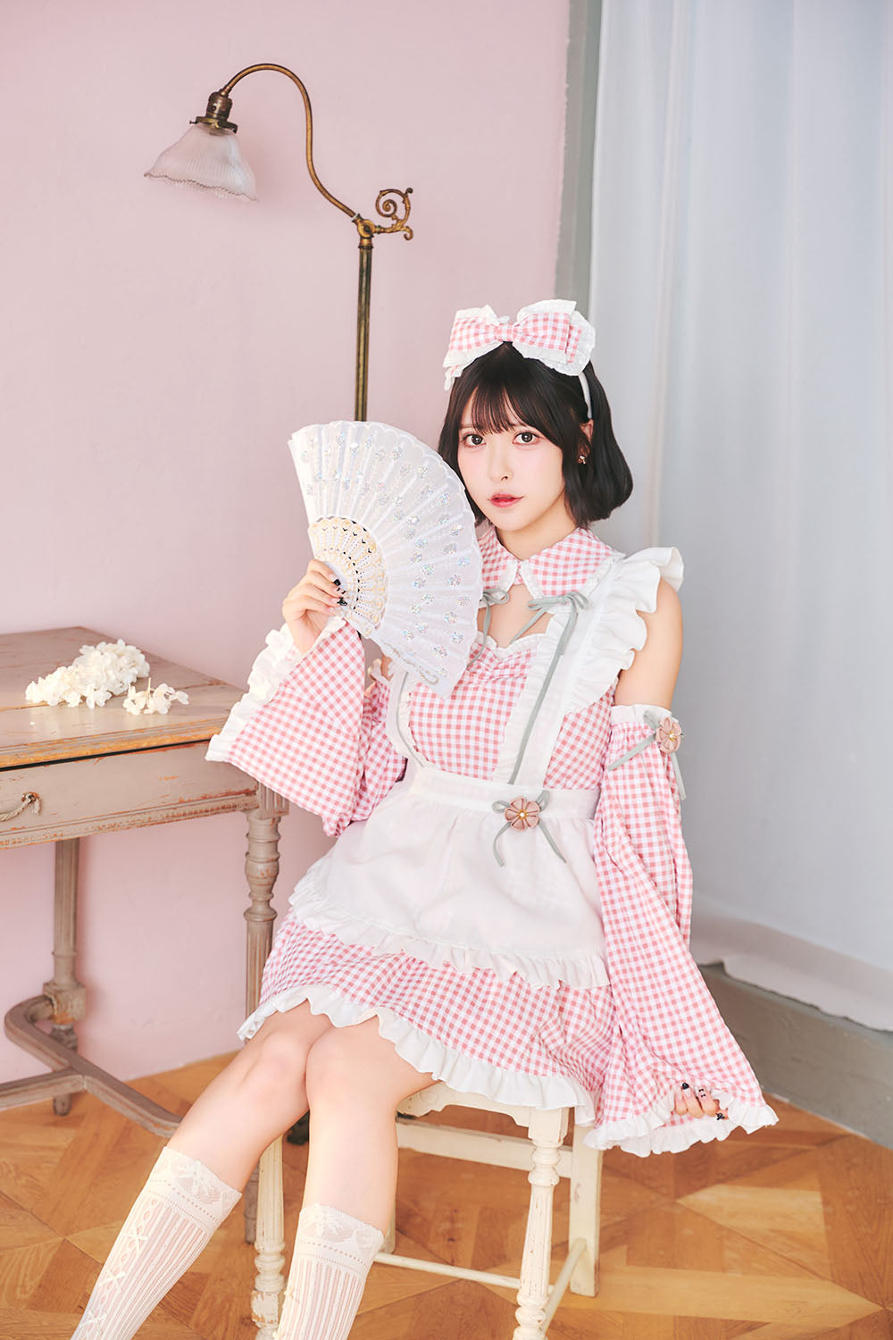 [New] 《JamsCollection着用》コスプレ バレンタイン リリパレ ひなまつりイド レディース フリーサイズ ピンク【クリアストーン】♡