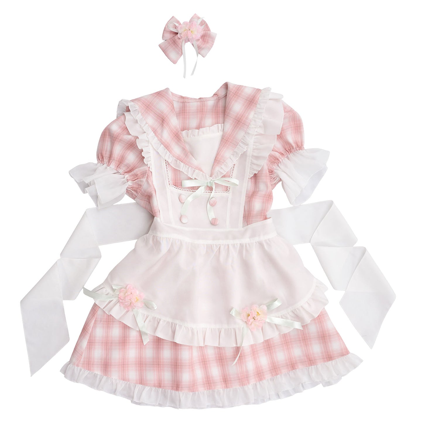 [New] 《JamsCollection着用》コスプレ バレンタイン リリパレ さくらメイド レディース フリーサイズ ピンク【クリアストーン】♡