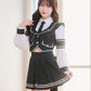 [New] 《JamsCollection着用》コスプレ アイドル 制服 メゾンカレッジ ルナ レディース フリーサイズ ブラック 【クリアストーン】♡