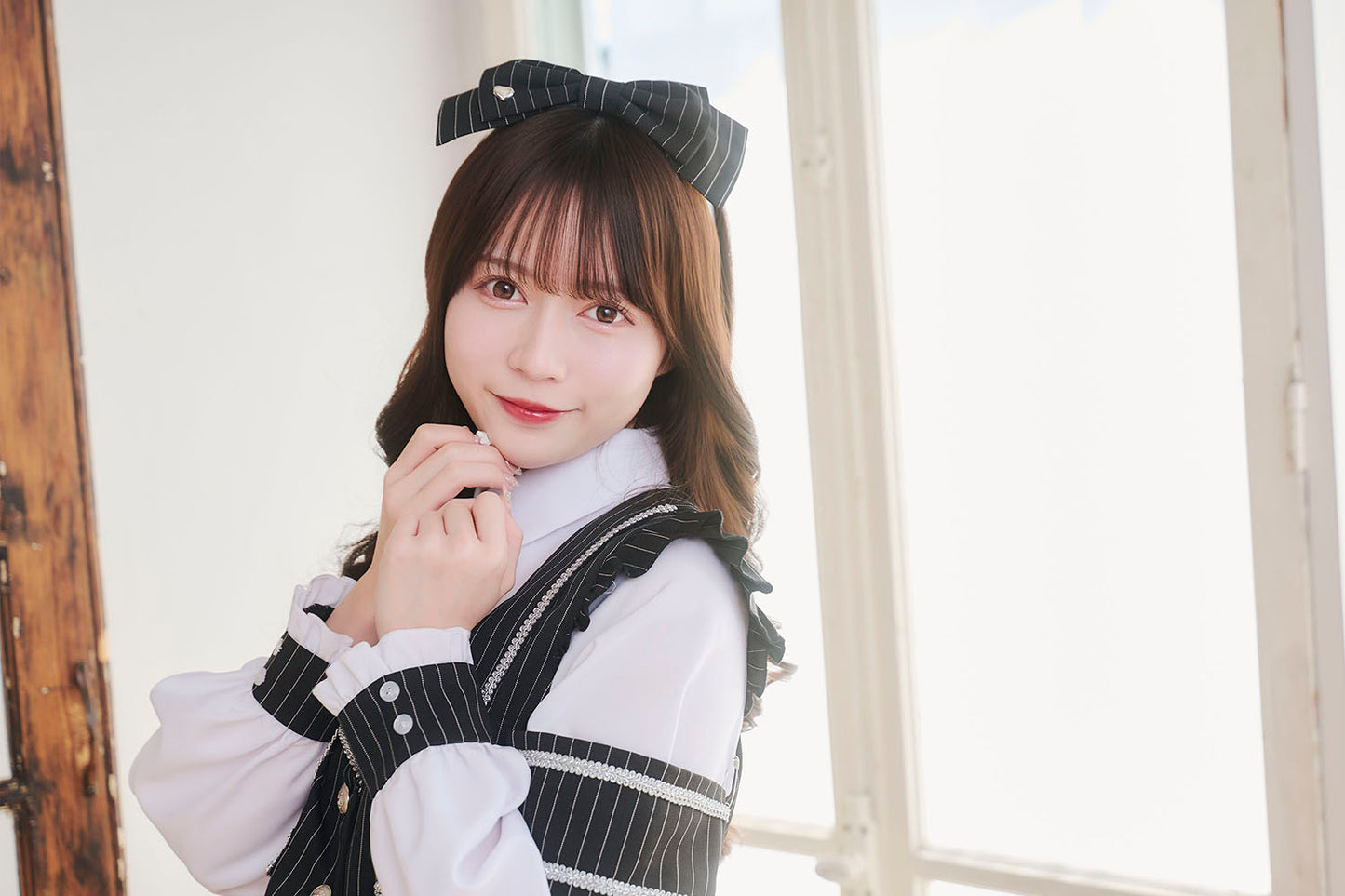 [New] 《JamsCollection着用》コスプレ アイドル 制服 メゾンカレッジ ルナ レディース フリーサイズ ブラック 【クリアストーン】♡