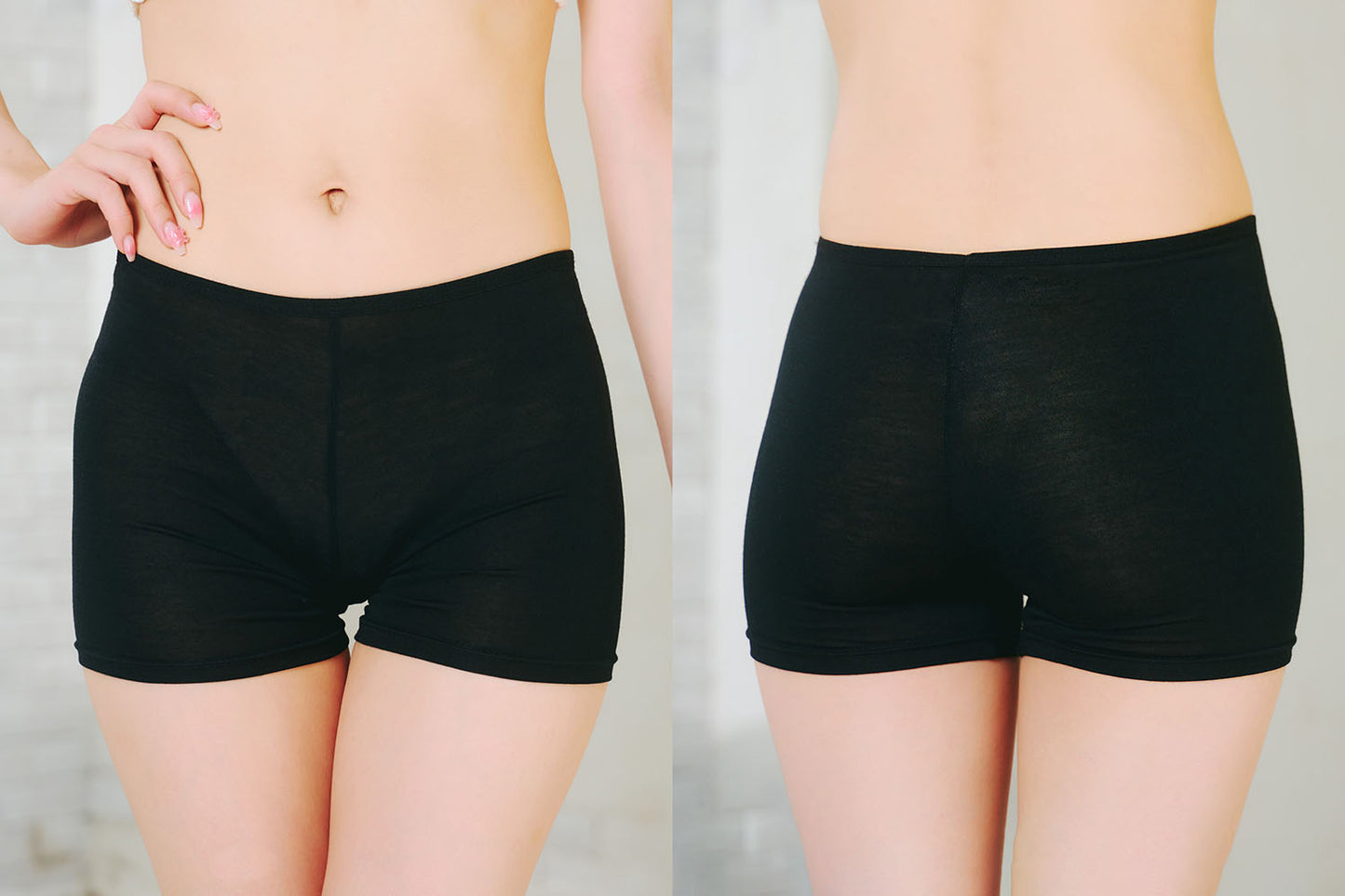 [New] コスプレ小物 インナー 一分丈スパッツ レディース フリーサイズ ブラック 【クリアストーン】