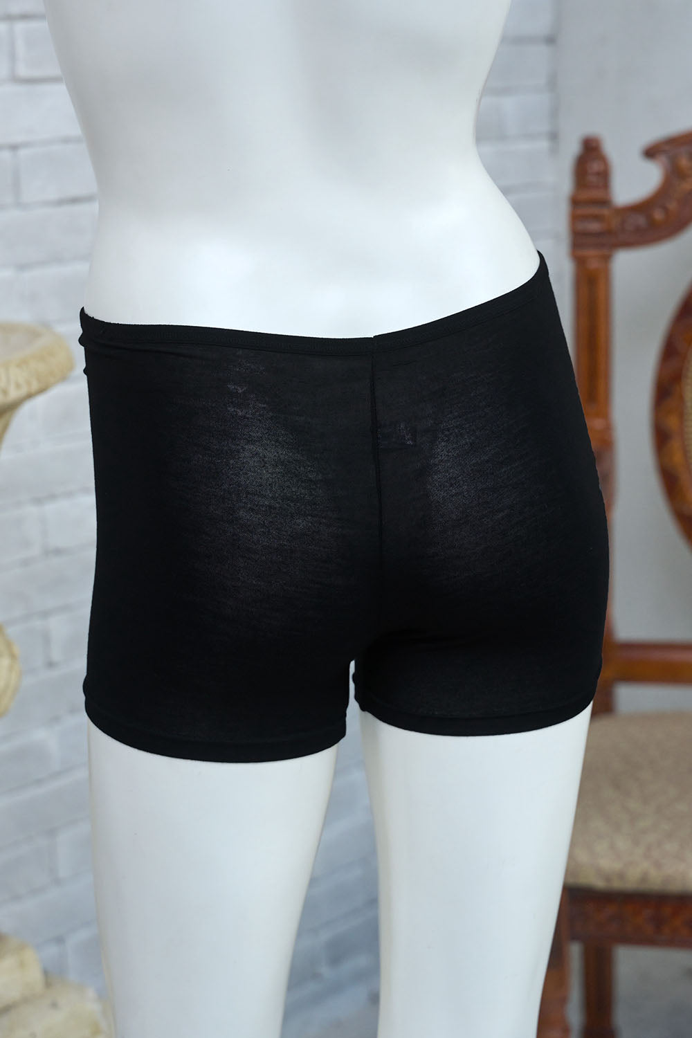 [New] コスプレ小物 インナー 一分丈スパッツ レディース フリーサイズ ブラック 【クリアストーン】