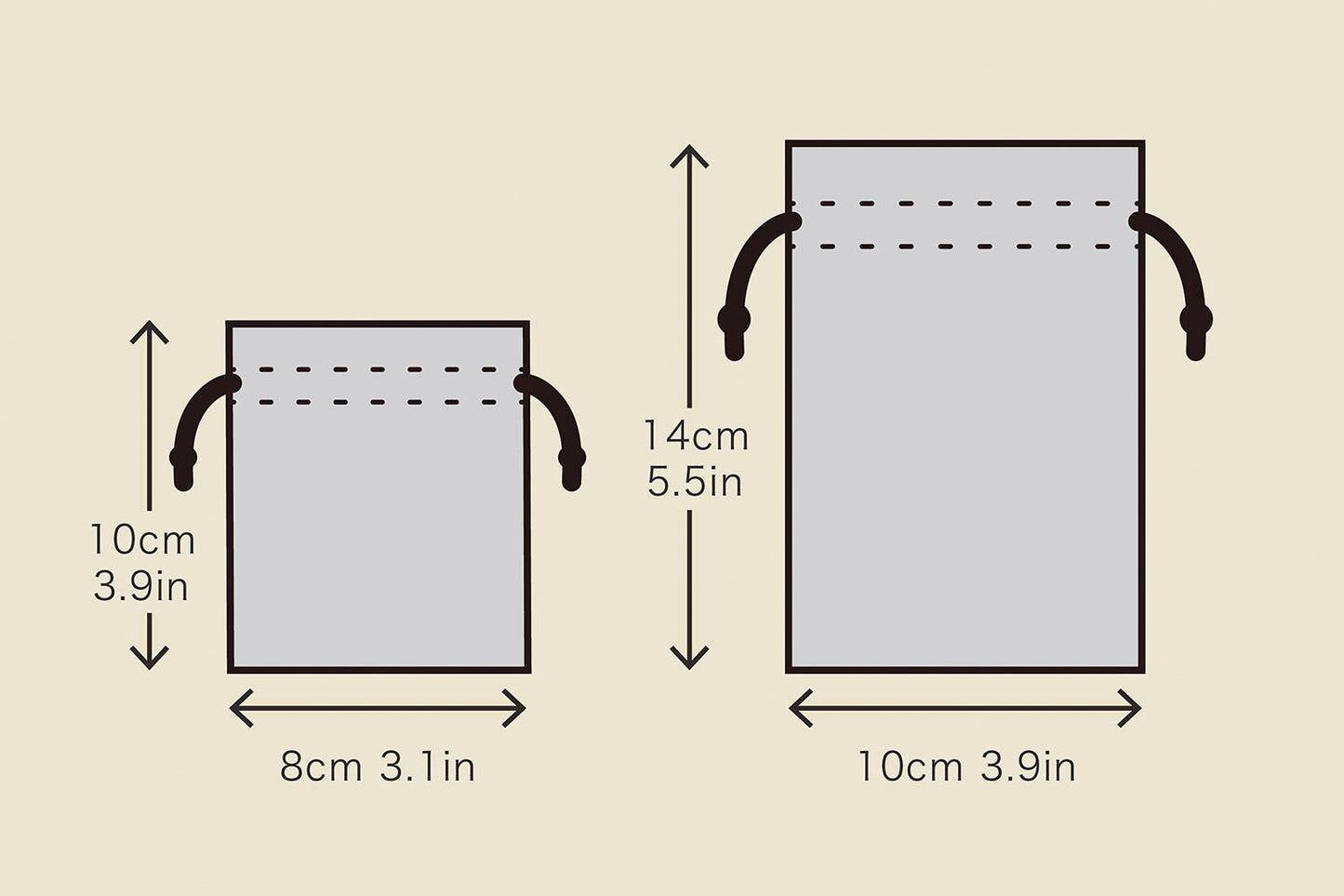 [New] 小物 和風 桜巾着 4枚セット ホワイト/レッド/パープル/ネイビー 【クリアストーン】