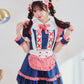 [New] 《JamsCollection着用》コスプレ リリパレ チェリーメイド レディース フリーサイズ ネイビー【クリアストーン】♡