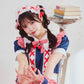 [New] 《JamsCollection着用》コスプレ リリパレ チェリーメイド レディース フリーサイズ ネイビー【クリアストーン】♡