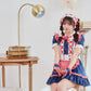 [New] 《JamsCollection着用》コスプレ リリパレ チェリーメイド レディース フリーサイズ ネイビー【クリアストーン】♡