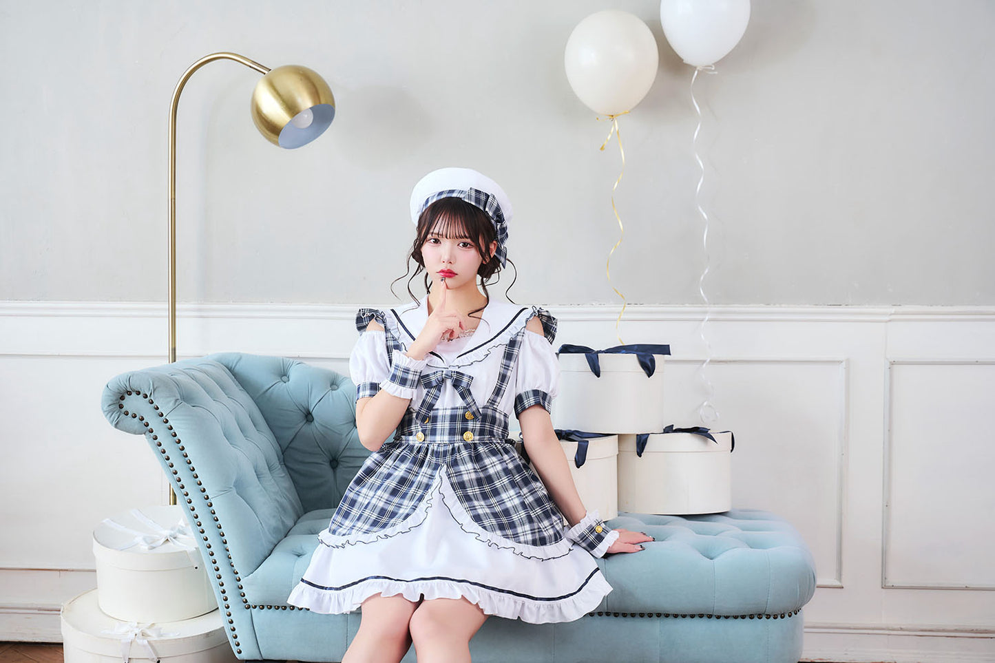 [New] 《JamsCollection着用》コスプレ リリパレ マリンメイド レディース フリーサイズ ホワイト 【クリアストーン】♡