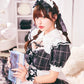 [New] コスプレ メイド ルミパピエ ロゼッタメイド レディース フリーサイズ ブラック【クリアストーン】♡