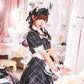 [New] コスプレ メイド ルミパピエ ロゼッタメイド レディース フリーサイズ ブラック【クリアストーン】♡