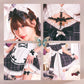 [New] コスプレ メイド ルミパピエ ロゼッタメイド レディース フリーサイズ ブラック【クリアストーン】♡