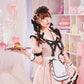 [New] コスプレ メイド ルミパピエ リュバンダイナー レディース フリーサイズ ピンク 【クリアストーン】♡