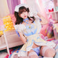 [New] コスプレ メイド ルミパピエ スコティッシュメイド レディース フリーサイズ ブルー 【クリアストーン】♡