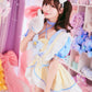 [New] コスプレ メイド ルミパピエ スコティッシュメイド レディース フリーサイズ ブルー 【クリアストーン】♡
