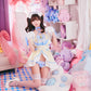 [New] コスプレ メイド ルミパピエ スコティッシュメイド レディース フリーサイズ ブルー 【クリアストーン】♡
