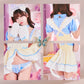 [New] コスプレ メイド ルミパピエ スコティッシュメイド レディース フリーサイズ ブルー 【クリアストーン】♡