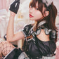 [New] コスプレ メイド ルミパピエ パンクウルフメイド レディース フリーサイズ ブラック 【クリアストーン】♡