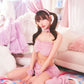 コスプレ うさぎ アニマル もこもこセクシーうさガール レディース フリーサイズ ホワイト/ピンク/グレー【クリアストーン】♡