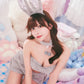 コスプレ うさぎ アニマル もこもこセクシーうさガール レディース フリーサイズ ホワイト/ピンク/グレー【クリアストーン】♡