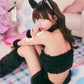コスプレ ねこ アニマル もこもこセクシーねこガール レディース フリーサイズ ホワイト / ブラック【クリアストーン】♡