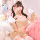 コスプレ きつね アニマル もこもこセクシーキツネガール レディース フリーサイズ ブラウン【クリアストーン】♡