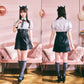 [New] 《JamsCollection着用》 コスプレ ハロウィン 悪魔 プレッピーシック デビル レディース フリーサイズ ブラック【クリアストーン】♡