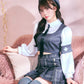 [New] 《JamsCollection着用》 コスプレ ハロウィン 看護師 プレッピーシック ナース レディース フリーサイズ グレー【クリアストーン】♡