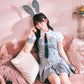 [New] 《JamsCollection着用》 コスプレ ハロウィン アニマル プレッピーシック バニー レディース フリーサイズ グレー【クリアストーン】♡