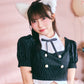 [New] 《JamsCollection着用》 コスプレ ハロウィン アニマル プレッピーシック キティ レディース フリーサイズ ブラック【クリアストーン】♡