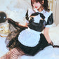 [New] コスプレ ハロウィン モノティーク ドットチュールメイド レディース フリーサイズ ブラック【クリアストーン】♡
