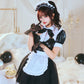 [New] コスプレ ハロウィン モノティーク ドットチュールメイド レディース フリーサイズ ブラック【クリアストーン】♡