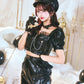 [New] コスプレ ハロウィン モノティーク セパレートポリス レディース フリーサイズ ブラック【クリアストーン】♡