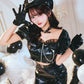 [New] コスプレ ハロウィン モノティーク セパレートポリス レディース フリーサイズ ブラック【クリアストーン】♡