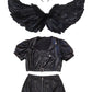 [New] コスプレ ハロウィン 悪魔 モノティーク ショートパンツデビル レディース フリーサイズ ブラック【クリアストーン】♡