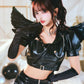 [New] コスプレ ハロウィン 悪魔 モノティーク ショートパンツデビル レディース フリーサイズ ブラック【クリアストーン】♡