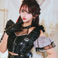 [New] コスプレ ハロウィン アニマル モノティーク ダイヤチュールウルフ レディース フリーサイズ ブラック【クリアストーン】♡