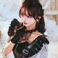 [New] コスプレ ハロウィン アニマル モノティーク ダイヤチュールウルフ レディース フリーサイズ ブラック【クリアストーン】♡