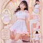 [New] コスプレ こども ハロウィン ミルキーデビル キッズ 120/140cm パープル 【クリアストーン】