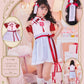[New] コスプレ こども ハロウィン ミルキーチャイナ キッズ 120/140cm レッド 【クリアストーン】
