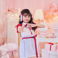 [New] コスプレ こども ハロウィン ミルキーチャイナ キッズ 120/140cm レッド 【クリアストーン】