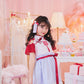 [New] コスプレ こども ハロウィン ミルキーチャイナ キッズ 120/140cm レッド 【クリアストーン】