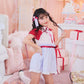 [New] コスプレ こども ハロウィン ミルキーチャイナ キッズ 120/140cm レッド 【クリアストーン】