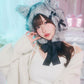 [New] コスプレ小物 ハロウィン アニマル かぶりもの もふもふうさたん/もふもふにゃんにゃん レディース フリーサイズ グレー/ブラウン/ピンク【クリアストーン】